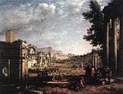 Claude Lorrain The Campo Vaccino, Rome dfg oil